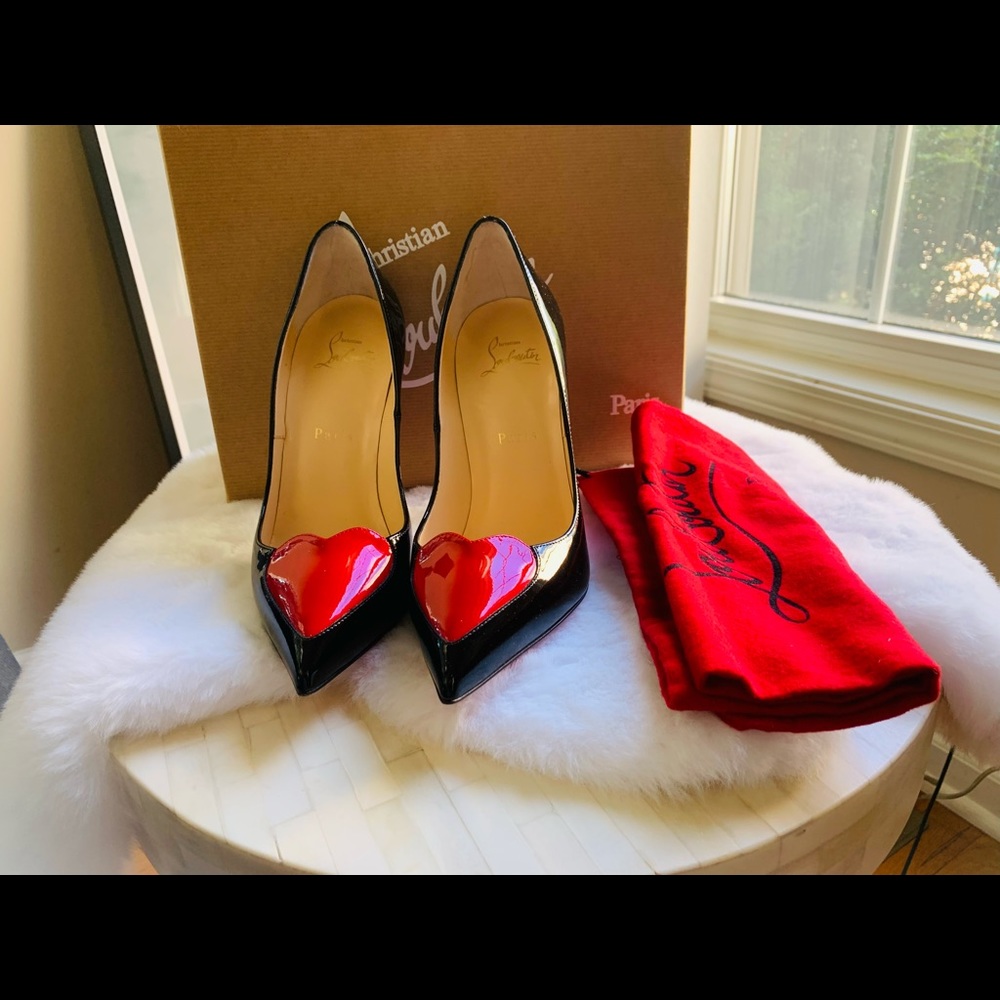 Christian Louboutin “Cora” patent pigalle heart